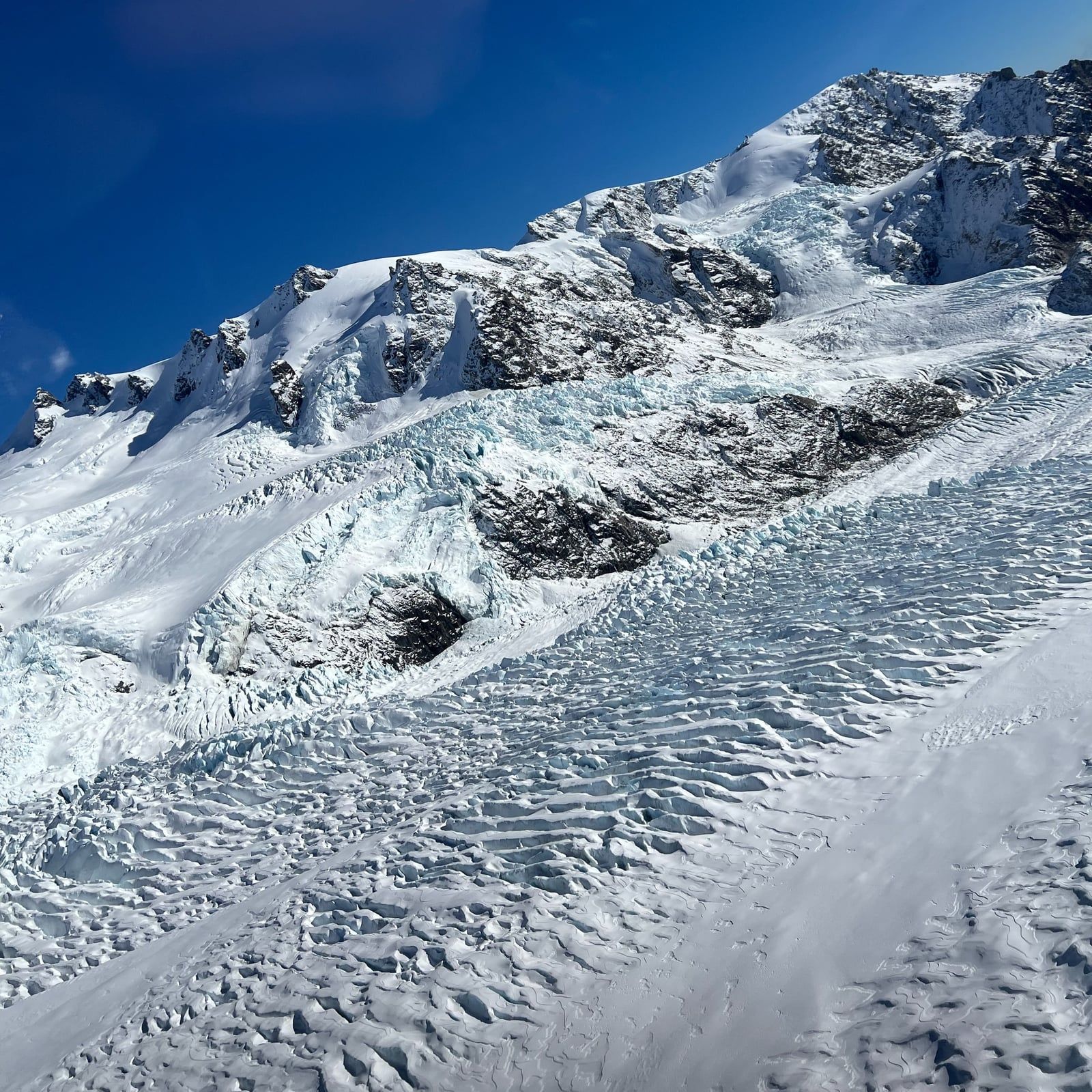 Ansicht von Franz-Josef-Gletscher